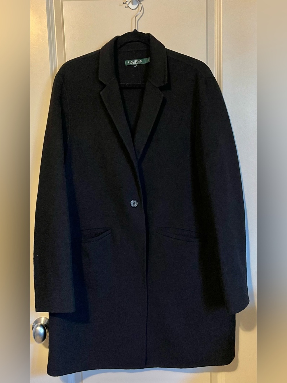Ralph Lauren Wool Blend Lightweight Wool Single Button Jacket